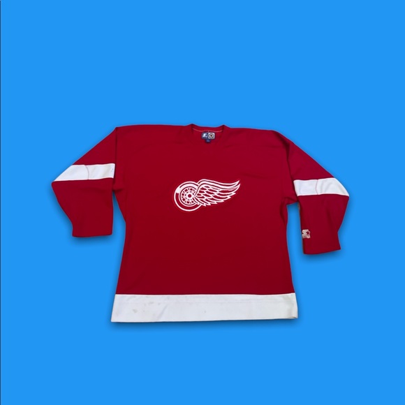STARTER Shirts Vintage Detroit Redwings Starter Hockey Jersey